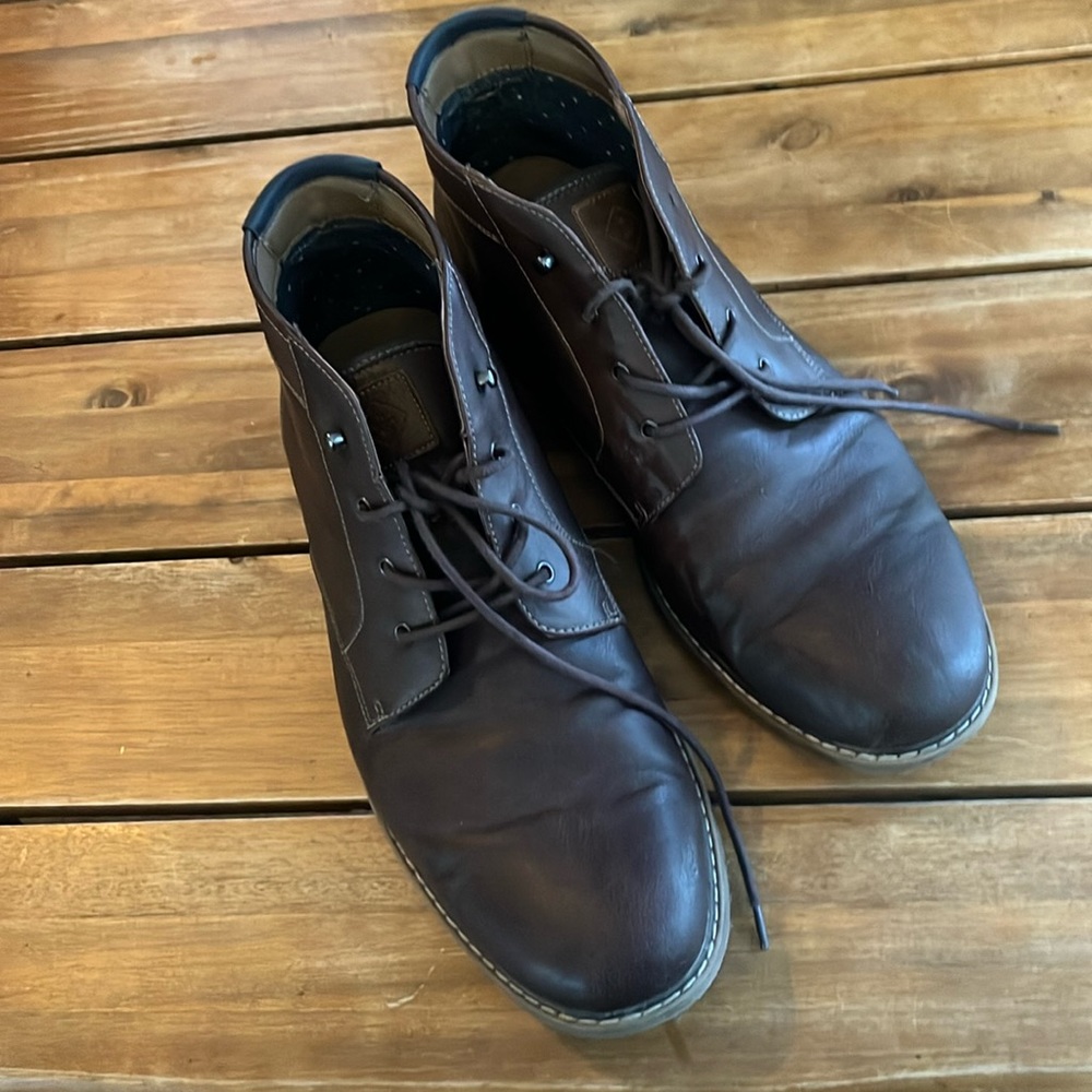 Hawker Rye Men’s Frausen Contrast Stitch Chukka Boot Brown sz 13 EUC